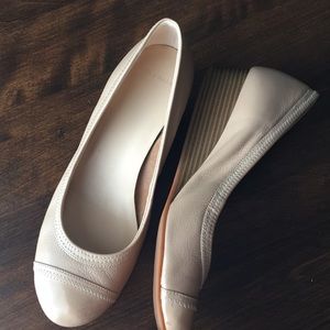 Cole Haan Nude Flats with Small Wedge Heel